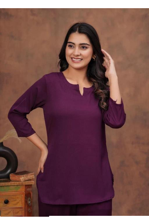 Royal Wine Relax Fit Cord Set - Image 3